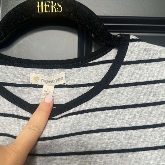 Tucker + Tate Girls Cap Sleeve Striped T-Shirt Dress - Picture 2 of 4